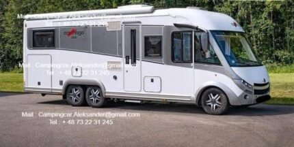 Prix : 55000€  FIAT 3.0 177 CH Carthago Chic E-Line, année : 2015 , kilométrage : 58400 Km , diesel , automatique, 5 places , 5 couchages , panneaux solaires, test d’étanchéité ok, porte vélo , 