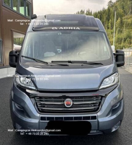 Prix : 40000€  FIAT 2.3 160 CH Adria Twin 640 SLB ,année : 2021 , kilométrage : 31728 KM , diesel , automatique automatique, 4 places , 4 couchages , panneaux solaires, douche