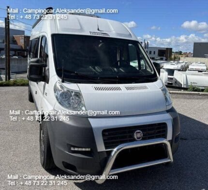 Prix:18500€! Longueur:600 cm  FIAT 2.3 130 CH VANTourer 600 , année : 2014 , kilométrage : 41600 Km , 4 places , 4 couchages , panneaux solaires , porte vélo