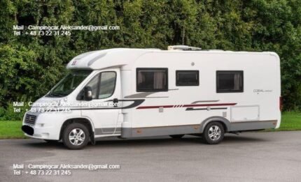 Prix : 15000€  FIAT 2.3 150 CH Adria CORAL S 670 SLT , année : 2012 , kilométrage :85000 km , 5 places , 4 couchages , permis B , panneaux solaires, test d’étanchéité ok, porte vélo