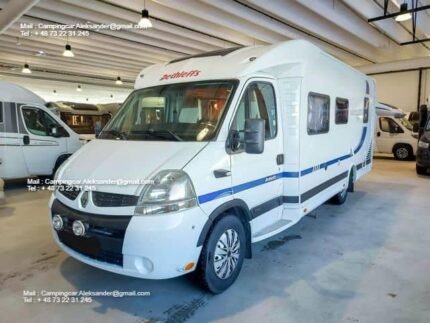 Prix : 14000€  RENAULT 2.5 150 CH Dethleffs Globetrotter Esprit RT , année :2008 , kilométrage : 118000 Km , diesel , manuelle , 4 places , 4 couchages , permis B , panneaux solaires , test d’étanchéité ok , 