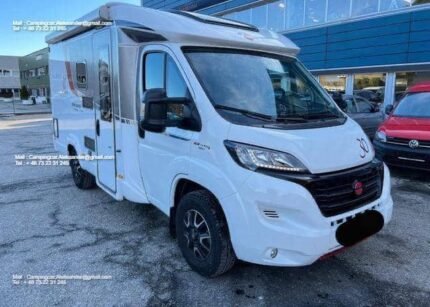 Prix : 22000€ , longueur: 589cm   FIAT 2.3 131 CH Bürstner Nexxo Time , année : 2017 , manuelle , diesel , kilométrage : 15000 Km , 4 places , 4 couchages , panneaux solaires, permis B 