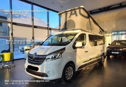 Prix : 24000€  Renault Trafic Wave Camper 2.0 145 CH , Année : 2020 · kilométrage : 32 600 km , 4 places , 4 couchages , diesel , automatique