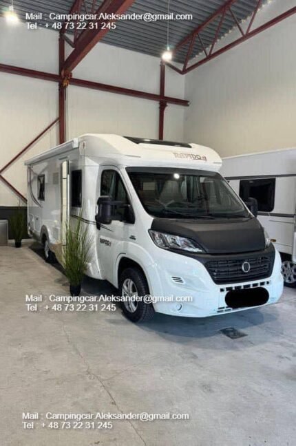 Prix : 25000€  FIAT 2.3 150 CH Rapido 665M , année : 2016 , automatique, diesel , kilométrage : 38500 Km , 4 places , 4 couchages , permis B , panneaux solaires , test d’étanchéité ok, Porte vélo , 
