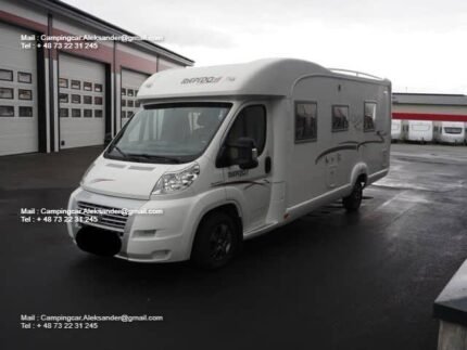 Prix : 17000€  FIAT 2.3 131 CH Rapido 7099F , année : 2011 , kilométrage : 80.000 Km , diesel , automatique, 4 places , 4 couchages , permis B , panneaux solaires , test d’étanchéité ok , porte vélo , 