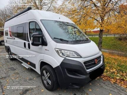 Prix : 25000€  FIAT 2.3 150 CH Bürstner City Car C640 , année : 2018 , kilométrage : 36600 Km , 4 places , 4 couchages , permis B , panneaux solaires , porte vélo