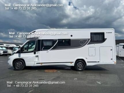 Prix : 60.000€ ! Année: 2024   FIAT 2.2 180 CH Benimar Mileo 268 / 180hk / Heavy chassis / Face to Face , année : 2024 , kilométrage : 00 km ( neuf ) , 4 places , 4 couchages , permis C , panneaux solaires , 