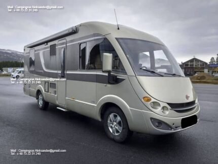 Prix : 20000€  FIAT 3.0 158 CH Bürstner Elegance , automatique, diesel , 4 couchages , 4 places , panneaux solaires , Lit centrale