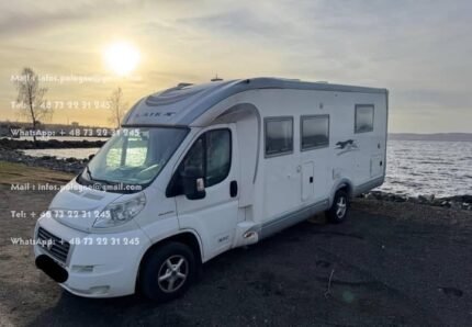 Prix : 16000€   Fiat 3.0 158CH Laika Kreos, année : 2009, Diesel, manuelle , kilométrage : 68 000 km, 3 500 kg , permis B, 4 places , 4 couchages, panneaux solaires , porte vélos , test d’étanchéité ok. 