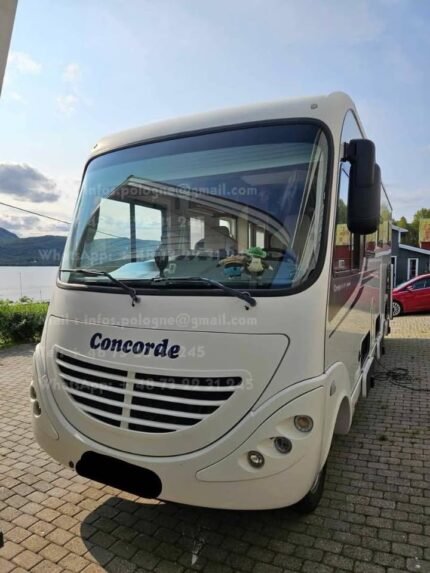 Prix : 35000€  IVECO 3.0 170CH Concorde Credo 833 , diesel, automatique, année : 2013 , kilométrage : 77 000 km , 4 places , 4 couchages , 4 places , lit centrale , 5 400 Kg , permis C , test d’étanchéité ok