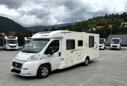 Prix : 15000€  FIAT 2.3 130 CH Rapido 691F , diesel, manuelle , année : 2011 , kilométrage : 114,000 Km , 4 places , 4 couchages , 4 places , lit centrale , permis B , porte vélo , test d’étanchéité ok