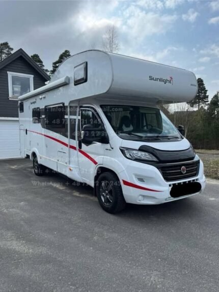Prix : 29000€   Fiat 2.0 150CH Ducato Sunlight A72 , diesel, manuelle , année : 2019, kilométrage : 27 000 km , 4 couchages , 4 places , lit centrale , 3 850 Kg , permis B , test d’étanchéité ok 