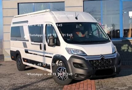 Prix : 21000€   Citroën Jumper 2.2 165CH Campervan 4 places 2xClimatisation , année : 2022 , Diesel, manuelle , kilométrage : 112 000 km , 3 500 kg , permis B , 4 places , 4 couchages , panneau solaire , test d’étanchéité ok