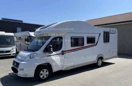 Prix : 25000€  FIAT 2.3 150 CH LMC semi integral, lit centrale , année 2014 , 25000 Km ( certifié , n’a pas trop roulé ) , 4 places , 4 couchages , permis B , panneaux solaires