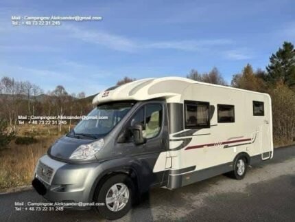 Prix : 16000€  FIAT 2.3 150 CH Adria Coral S , année : 2011 , manuelle, diesel , 5 places , 5 couchages , permis B, panneaux solaires