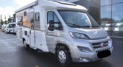 Prix : 25000€  FIAT 2.3 130’CH Bürstner Nexxo , année : 2016 , 44500 km , manuelle , diesel , 4 places 4 couchages, permis B, panneaux solaires