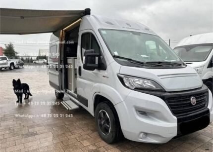 Prix : 24000€   Fiat 2.3 140CH Ducato , manuelle , diesel , année : 2021, kilométrage : 17 500 km , 3 500 Kg , permis B , 4 places , 4 couchages, panneaux solaires , porte vélos , test d’étanchéité ok