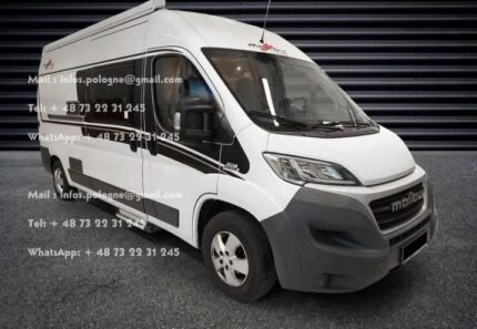 Prix : 22000€  FIAT 2.3 131 CH Carthago Malibu Van 600 DB, 600 cm , automatique, diesel , 4 places , 4 couchages, panneaux solaires , porte vélo , kilométrage : 72301 km , 