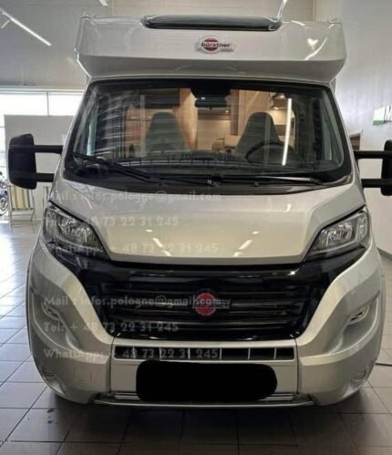 Prix : 32000€  Fiat 2.3 140CH CH Bürstner Lyseo Time 700 Limited , diesel, automatique, année : 2020, kilométrage : 19 600 km , 4 couchages , 4 places , lit centrale , 3 500 Kg , permis B , test d’étanchéité ok 