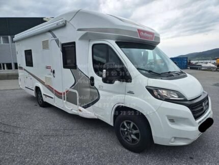 Prix : 20500€  FIAT 2.3 130 CH Adria Coral S 670SLT , année : 2015 , kilométrage : 56000 Km , manuelle , diesel , 4 places , 4 couchages , permis B , panneaux solaires , test d’étanchéité ok , porte vélo