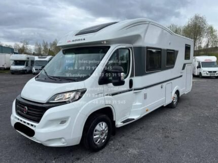 Prix : 28000€   Fiat 2.3 150CH Adria Matrix Plus 670 SL , année : 2018 , kilométrage : 32 000 km , Diesel, manuelle , 5 places , 5 couchages , 3 800 kg , permis B , panneau solaire , porte vélos , test d’étanchéité ok
