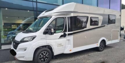 Prix : 24000€   Fiat 2.3 150CH Carado T 69 L / T 449 / T 7 , automatique , diesel , année : 2018 , kilométrage : 32 440 km ,   3 495 Kg , permis B , 4 places , 4 couchages, porte vélos, panneaux solaires , test d’étanchéité ok ,  