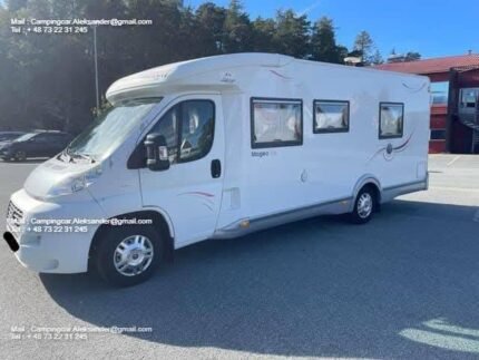 Prix : 13500€  FIAT 2.3 130 CH Challenger MAGEO , année : 2008 , diesel , manuelle , 4 places , 4 couchages , permis B , panneaux solaires , test d’étanchéité ok , porte vélo