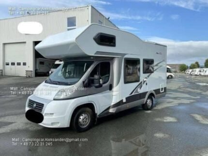 Prix : 12500€  FIAT 2.3 130 CH Hobby D 595 AK LC | année : 2008 , kilométrage : 90.000 Km , 4 places , 4 couchages, permis B , test d’étanchéité ok , Tambour neuf| Grande salle de bain| Porte-vélos avec coffre de rangement| Four | 