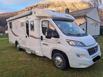 Prix : 38500€ , Fiat Hymer B 878 SL – Haut de gamme – Vérins hydrauliques, Double Climatisation, Grand Confort