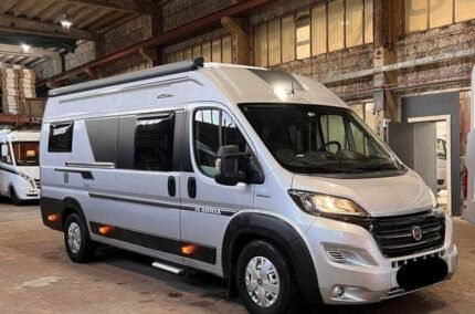 Prix : 26500€ , Fiat Adria Twin 640 SL – 2019     ✅ Motorisation Fiat 2.3L – 150 ch – Boîte manuelle – 4 places CG / 4 couchages