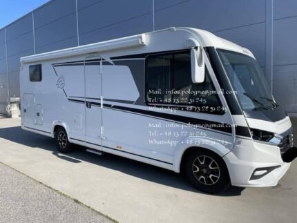 Prix : 38000€   Fiat 2.2 160CH Ducato Knaus 700 MEG , automatique , diesel , année : 2021, Kilométrage: 21 630 km , 3 650 kg , permis B , 4 places , 4 couchages, panneaux solaires , porte vélos , test d’étanchéité ok ,  