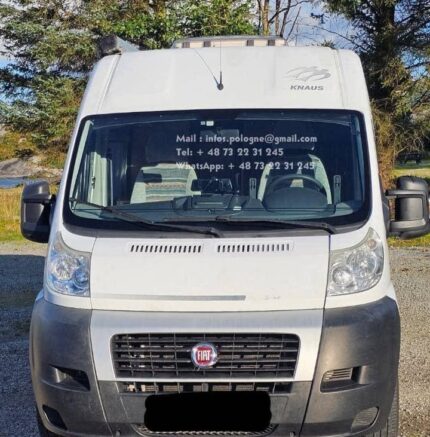 Prix : 15000€ , Fiat Ducato – Knaus Camping-Car – 2010 – 123 000 km – 120 CH – Manuelle – 3 300 kg