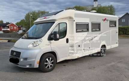 Prix : 20000€   Fiat 2.3 148CH Carthago Tourer T148 , automatique , diesel , année : 2013 , Kilométrage: 75 700 km , 3 500 kg , permis B , 5 places , 4 couchages, panneaux solaires , porte vélos , test d’étanchéité ok