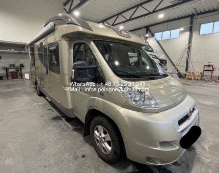 PRIX : 17500€ , FIAT Bürstner IXEO PLUS IT 724 – 2011 – 90 700 km – 4 couchages – Lit pavillon – Chauffage Truma + résistance – Parabole automatique