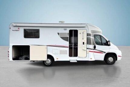 Prix: 18500€! Sunlight T69 – 2014 | 68 850 km | 131 CH | Lit central | Lit pavillon | 4 places carte grise | Chauffage Truma 6E